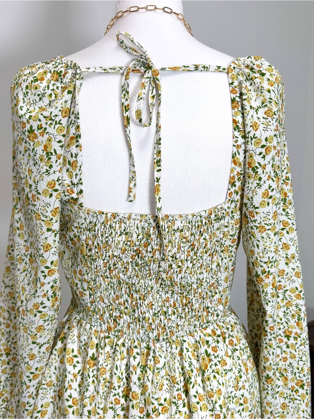 Anthropologie Coquette Cottagecore Floral Corset Mini Dress NWT L Flowy - Picture 12 of 13
